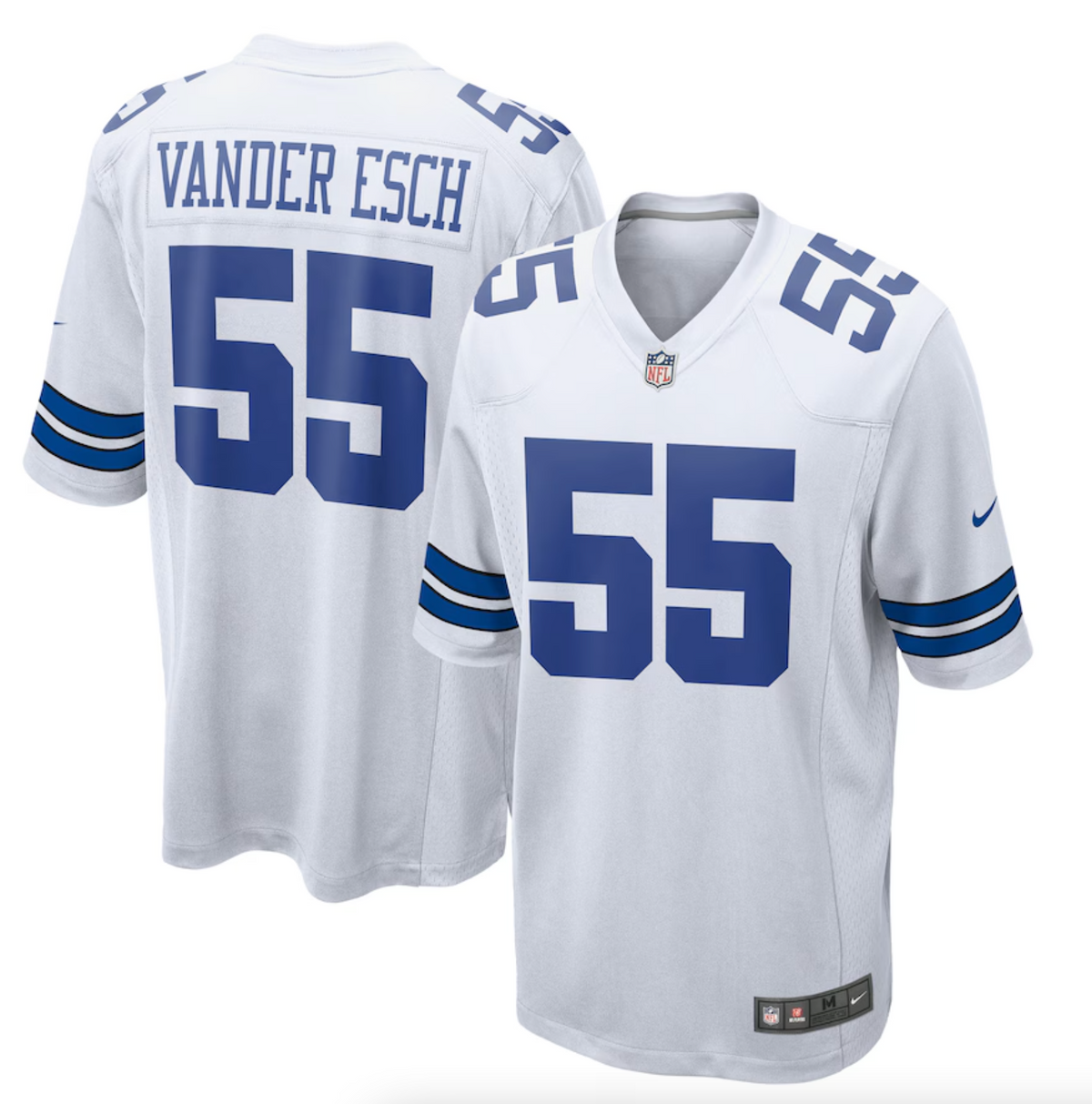 Men's Dallas Cowboys Leighton Vander Esch Nike White Team Game Jersey