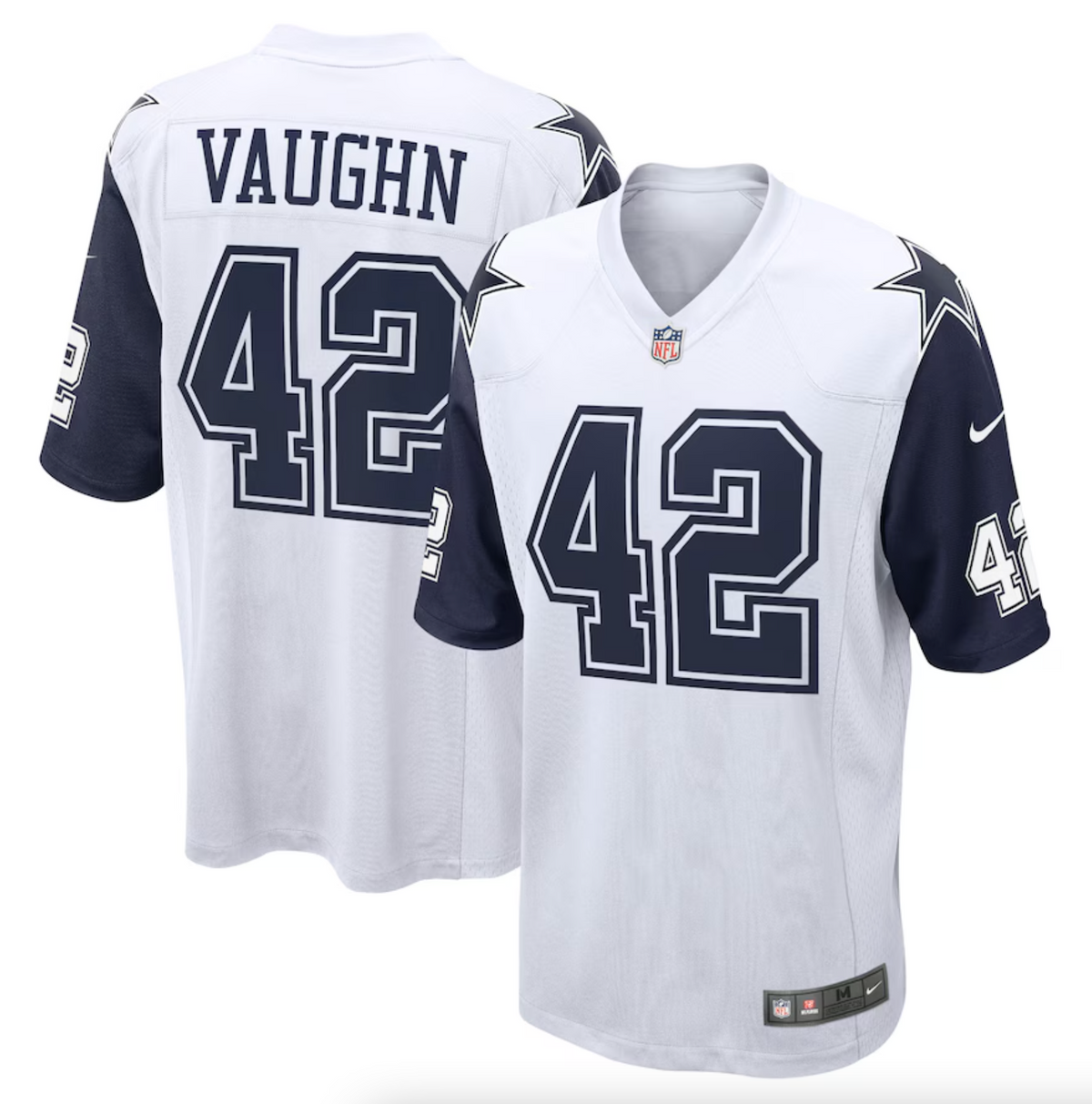 Men's Dallas Cowboys Deuce Vaughn Nike White Alternate Game Jersey