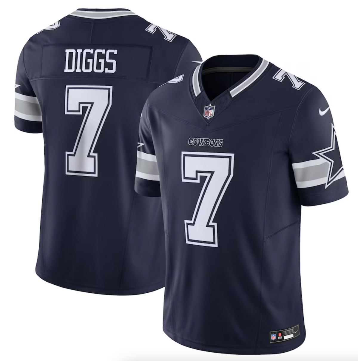 Men's Dallas Cowboys Trevon Diggs Nike Navy Vapor F.U.S.E. Limited Jersey