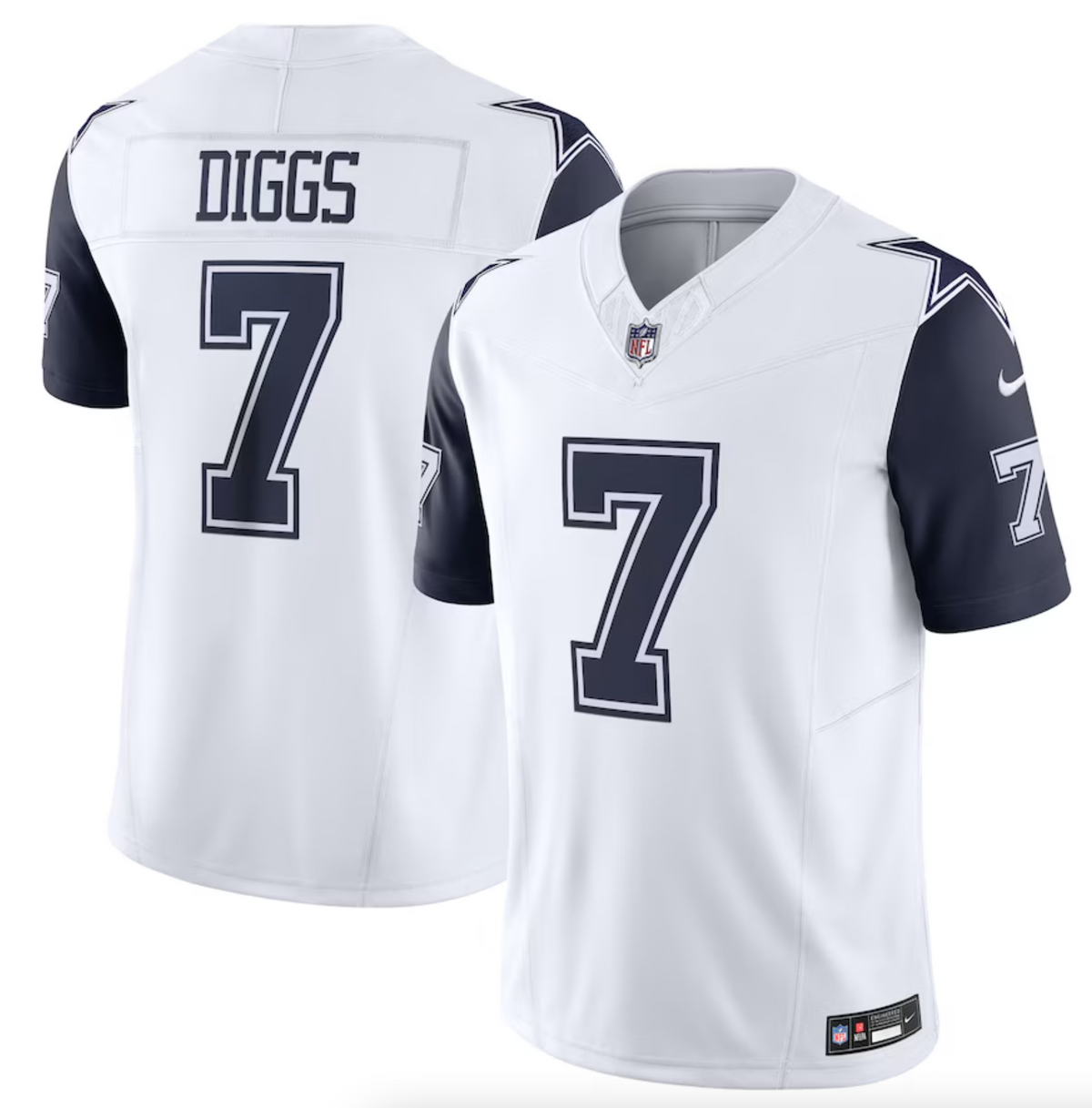 Men's Dallas Cowboys Trevon Diggs Nike White Vapor F.U.S.E. Limited Jersey