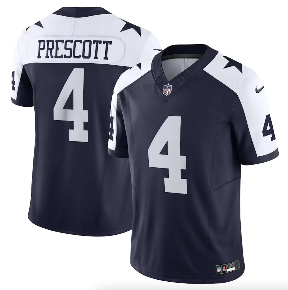 Men's Dallas Cowboys Dak Prescott Nike Navy Vapor F.U.S.E. Limited Jersey