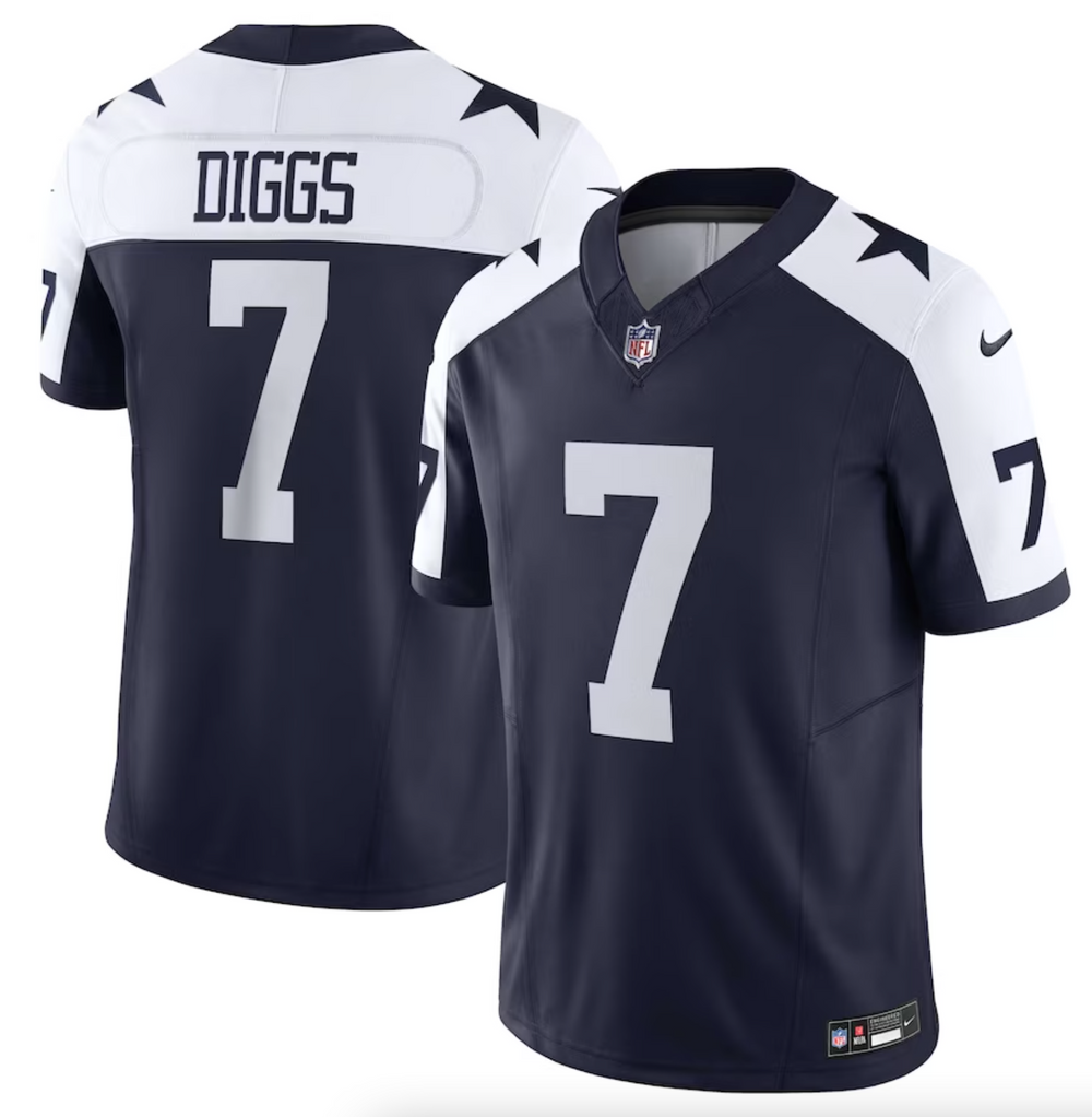 Men's Dallas Cowboys Trevon Diggs Nike Navy Vapor F.U.S.E. Limited Jersey