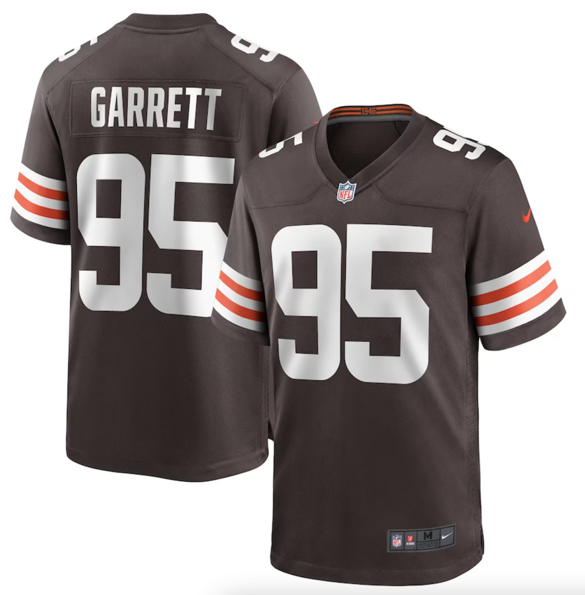 Men's Cleveland Browns Myles Garrett Nike Brown Player Game Jersey