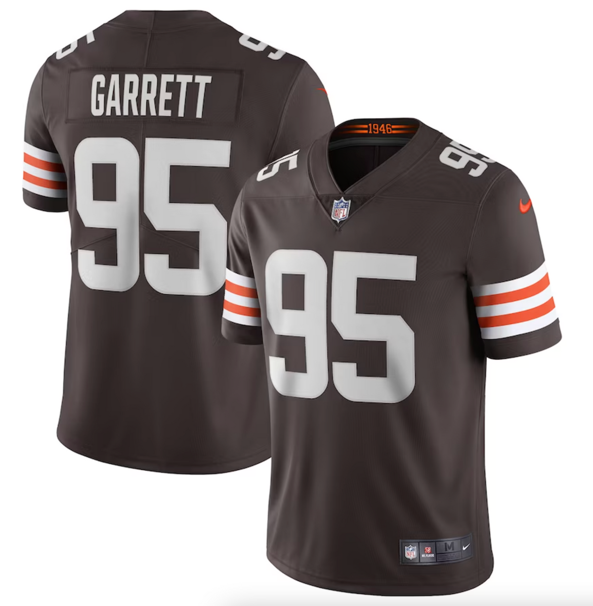 Men's Cleveland Browns Myles Garrett Nike Brown Vapor Limited Jersey