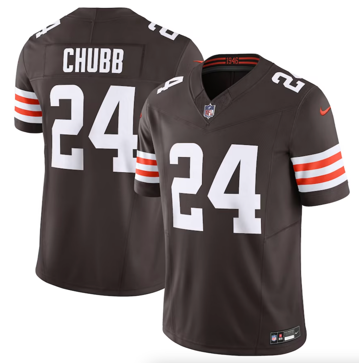 Men's Cleveland Browns Nick Chubb Nike Brown Vapor F.U.S.E. Limited Jersey