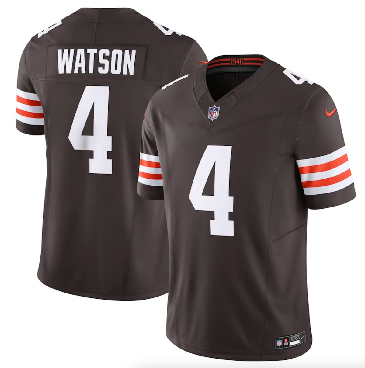 Men's Cleveland Browns Deshaun Watson Nike Brown Vapor F.U.S.E. Limited Jersey