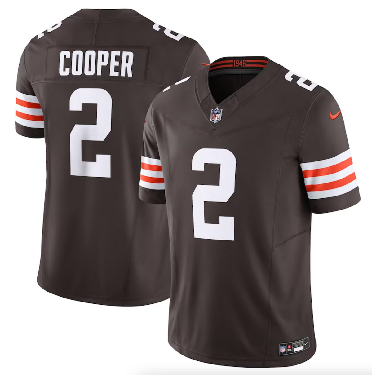 Men's Cleveland Browns Amari Cooper Nike Brown Vapor F.U.S.E. Limited Jersey