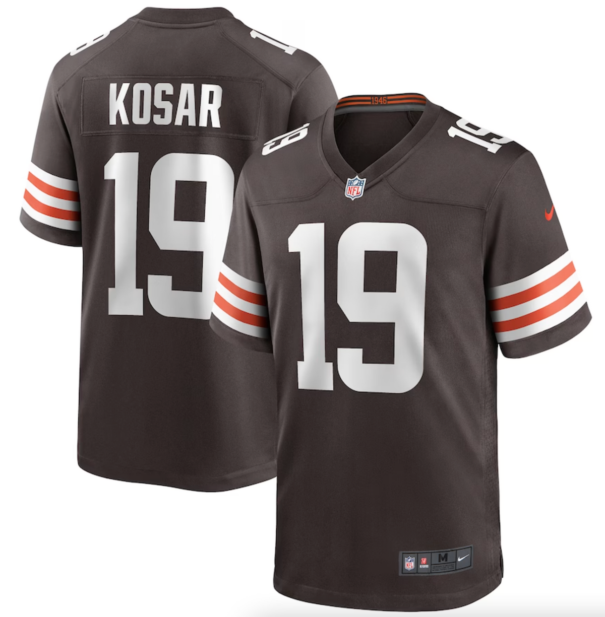 Men's Cleveland Browns Bernie Kosar Nike Brown Game Retired Player Jersey