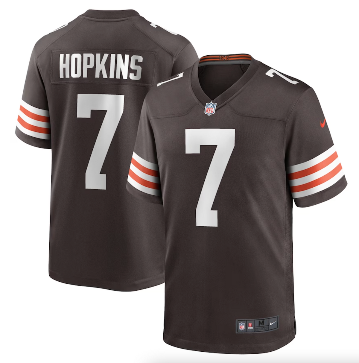 Men's Cleveland Browns Dustin Hopkins Nike Brown Team Game Jersey