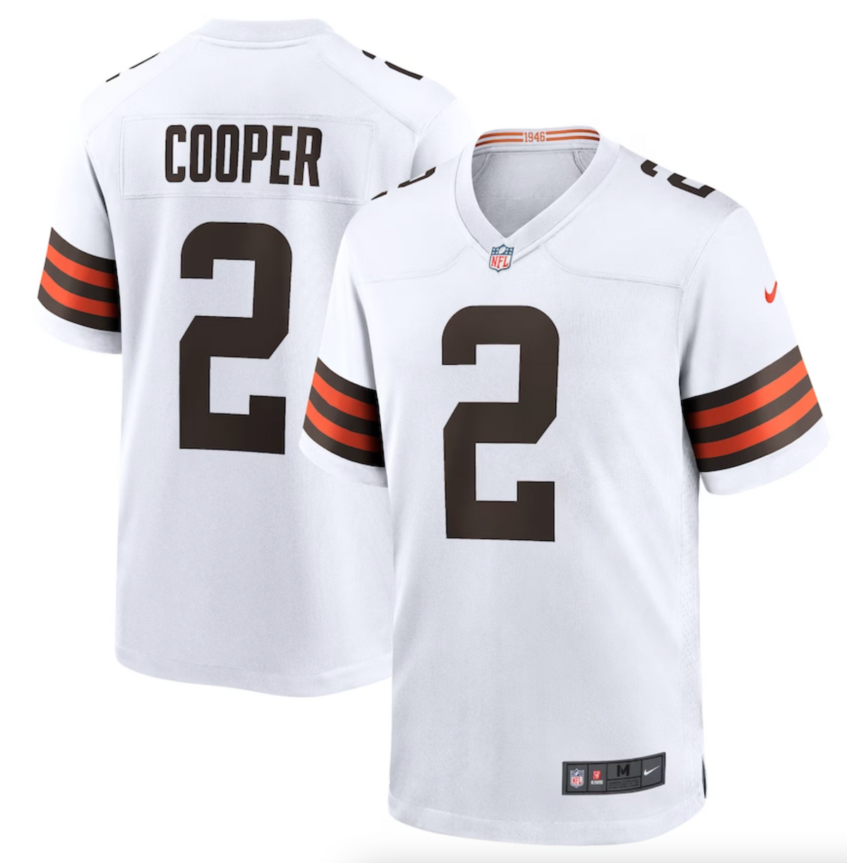 Men's Cleveland Browns Amari Cooper Nike White Game Jersey