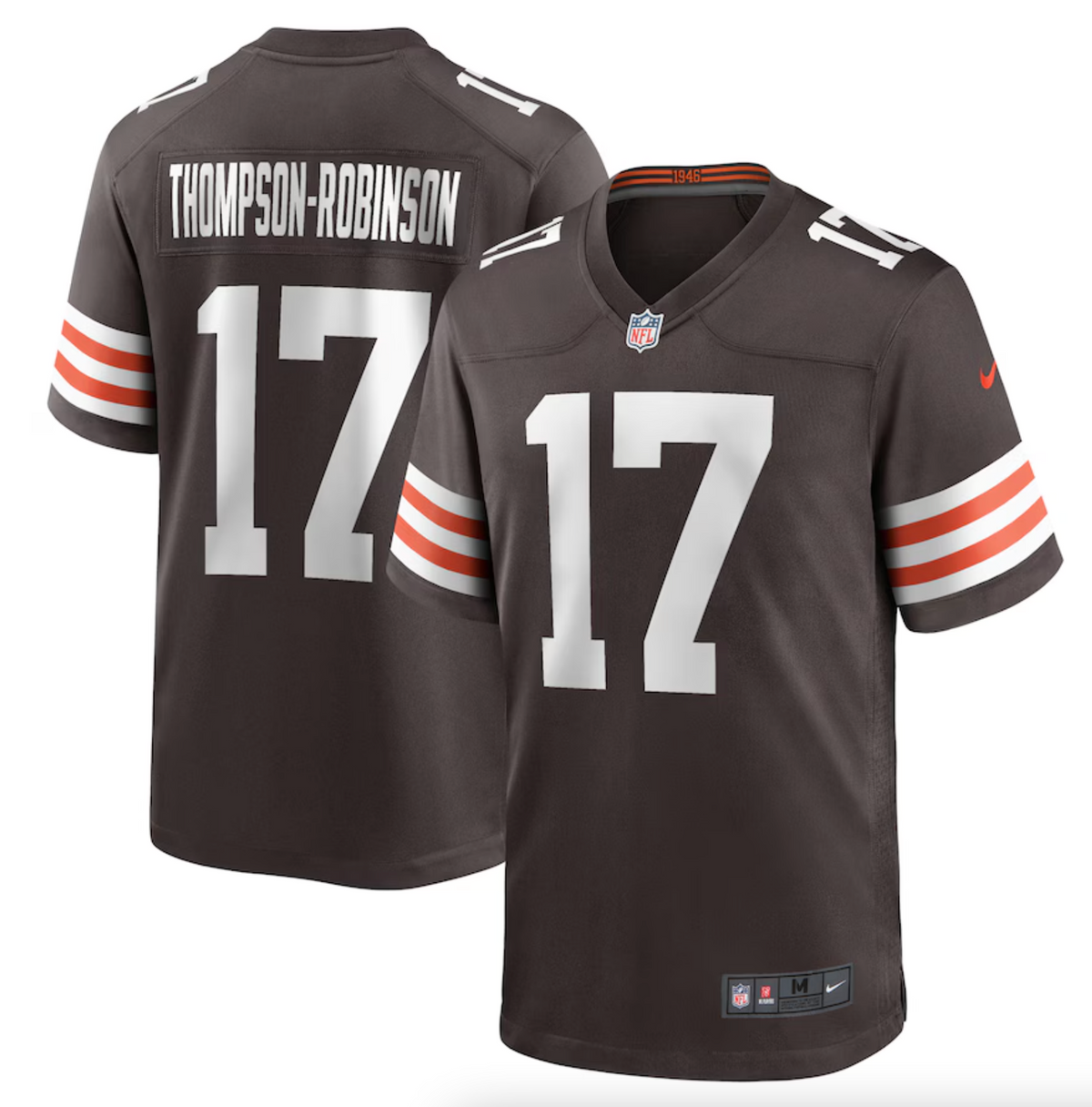 Men's Cleveland Browns Dorian Thompson-Robinson Nike Brown Team Game Jersey