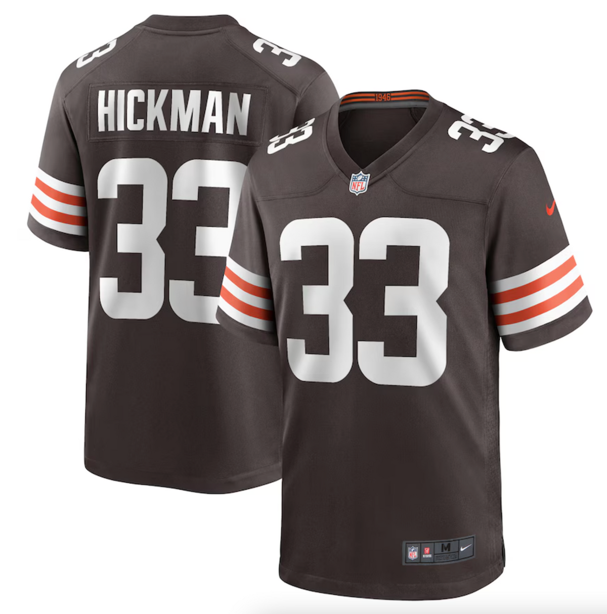 Men's Cleveland Browns Ronnie Hickman Nike Brown Team Game Jersey