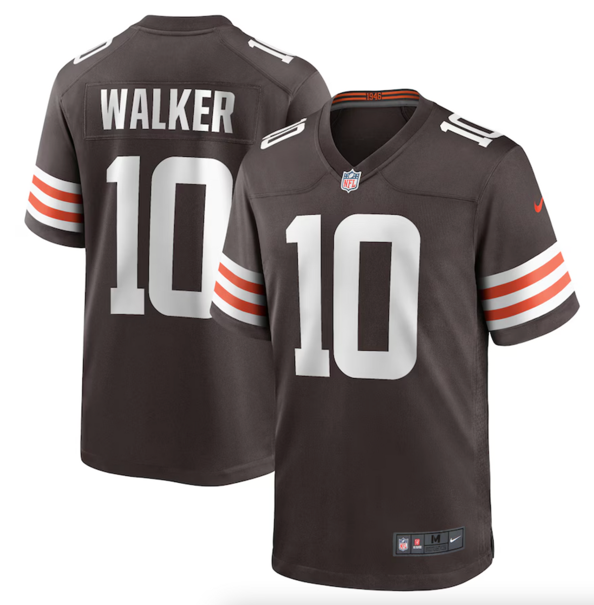 Men's Cleveland Browns Phillip Walker Nike Brown Team Game Jersey