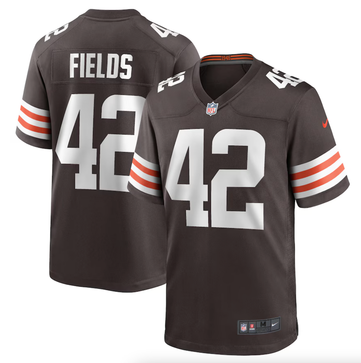 Men's Cleveland Browns Tony Fields II Nike Brown Team Game Jersey