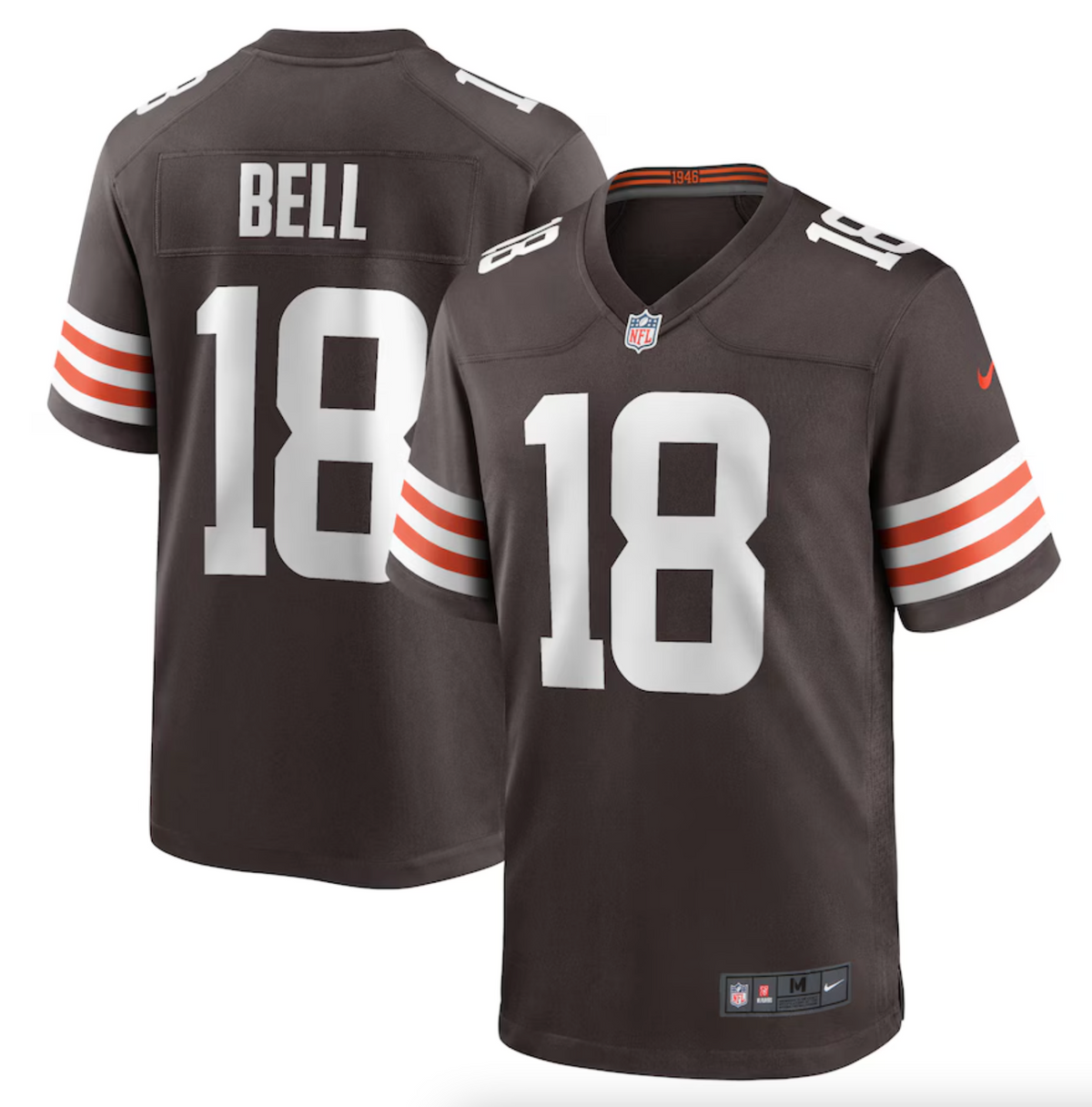 Men's Cleveland Browns David Bell Nike Brown Game Jersey