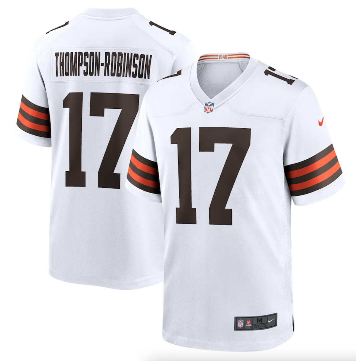 Men's Cleveland Browns Dorian Thompson-Robinson Nike White Game Jersey