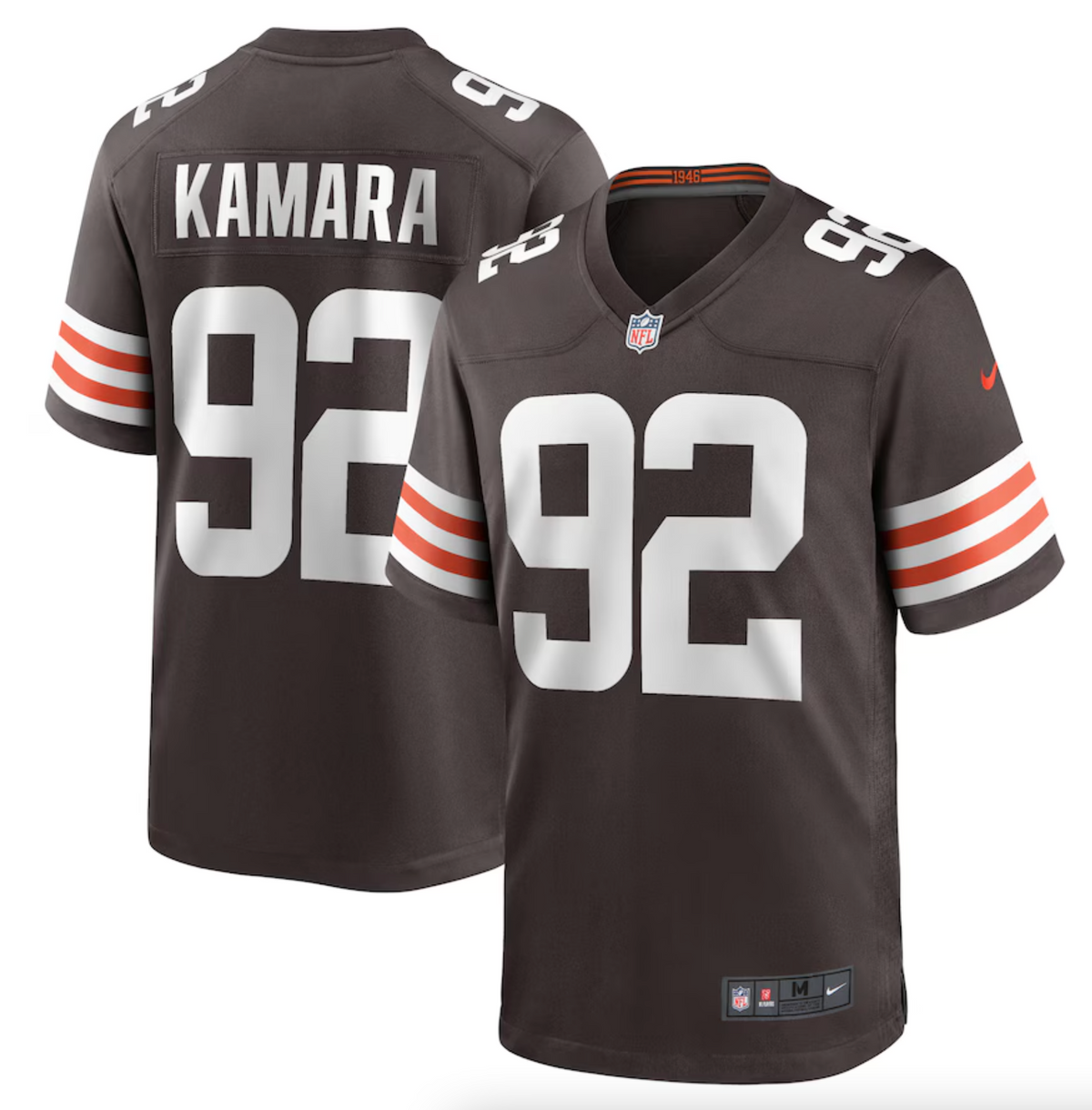 Men's Cleveland Browns Sam Kamara Nike Brown Team Game Jersey