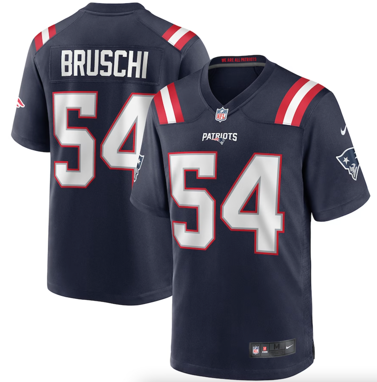 Men's New England Patriots Tedy Bruschi Nike Navy Game Retired Player Jersey