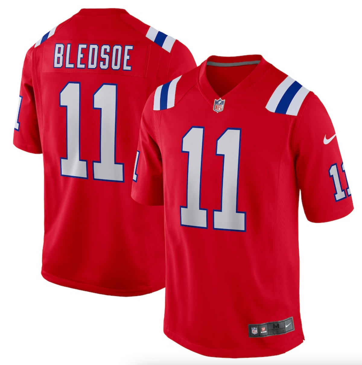 Men's New England Patriots Drew Bledsoe Nike Red Retired Player Alternate Game Jersey