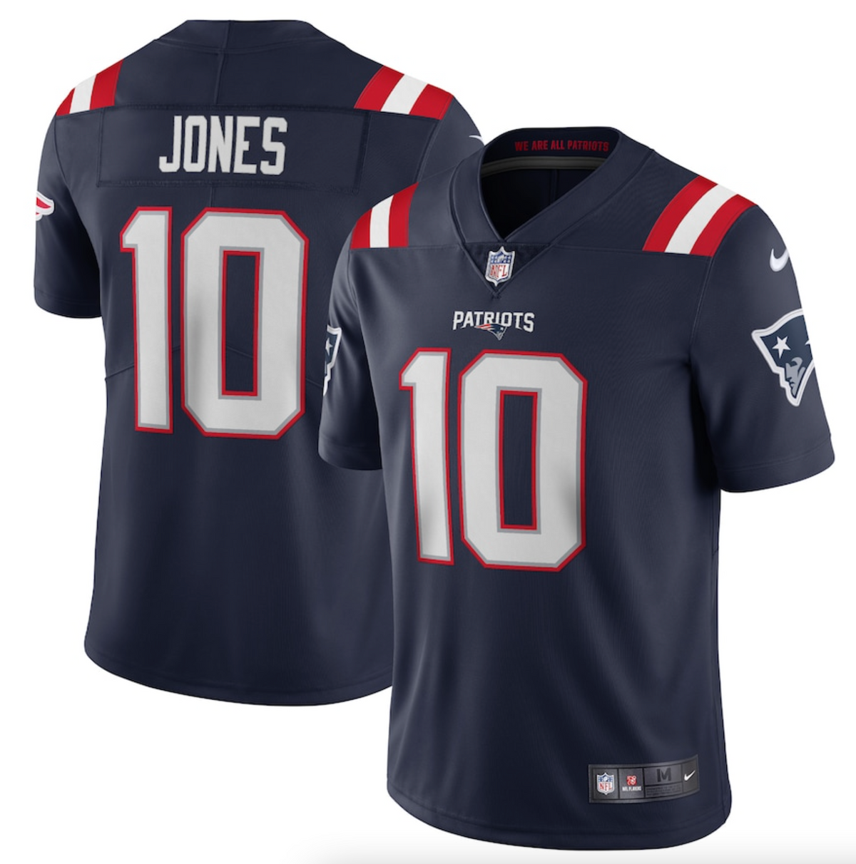 Men's New England Patriots Mac Jones Nike Navy Vapor Limited Jersey