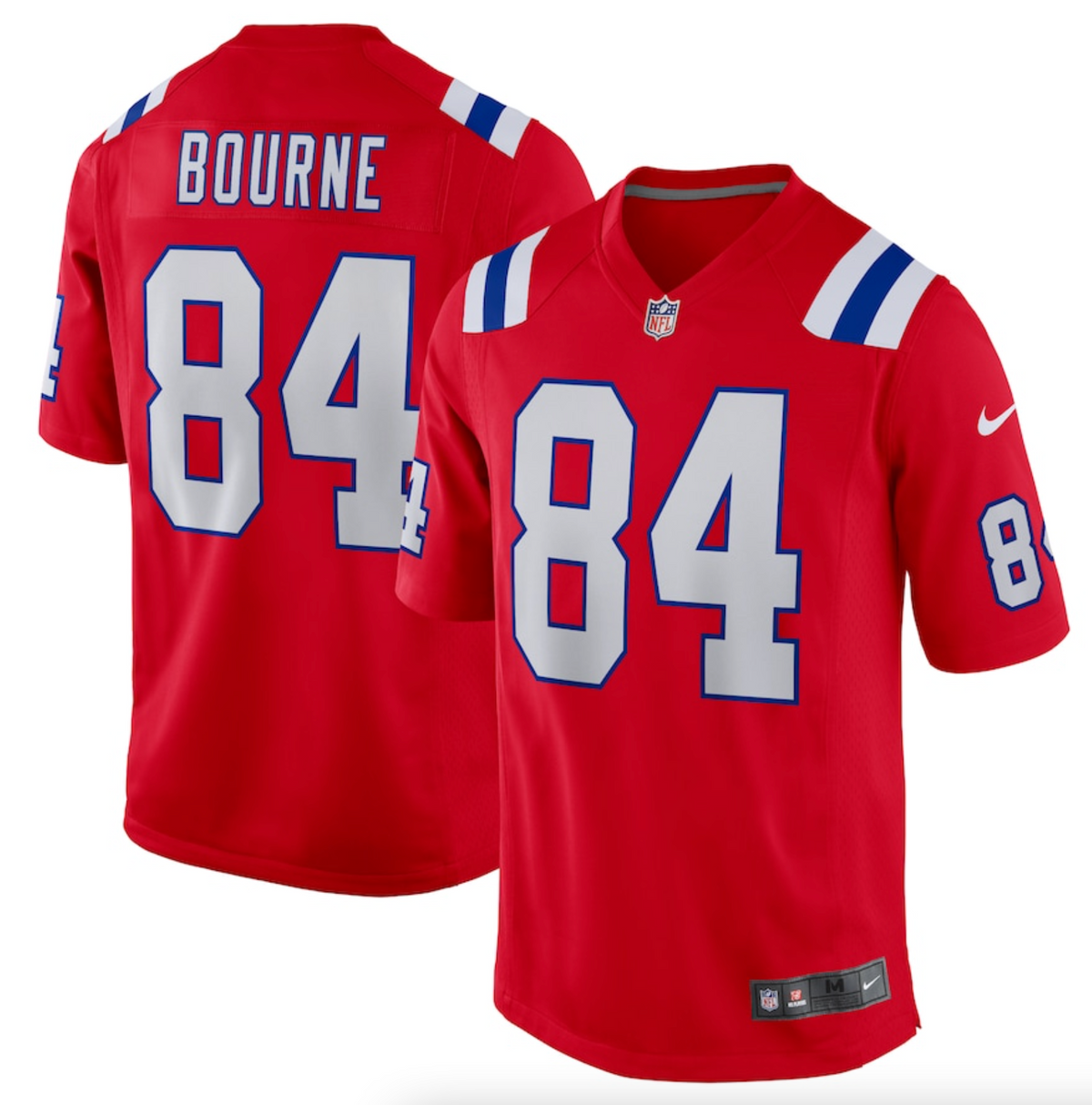 Men's New England Patriots Kendrick Bourne Nike Red Game Jersey