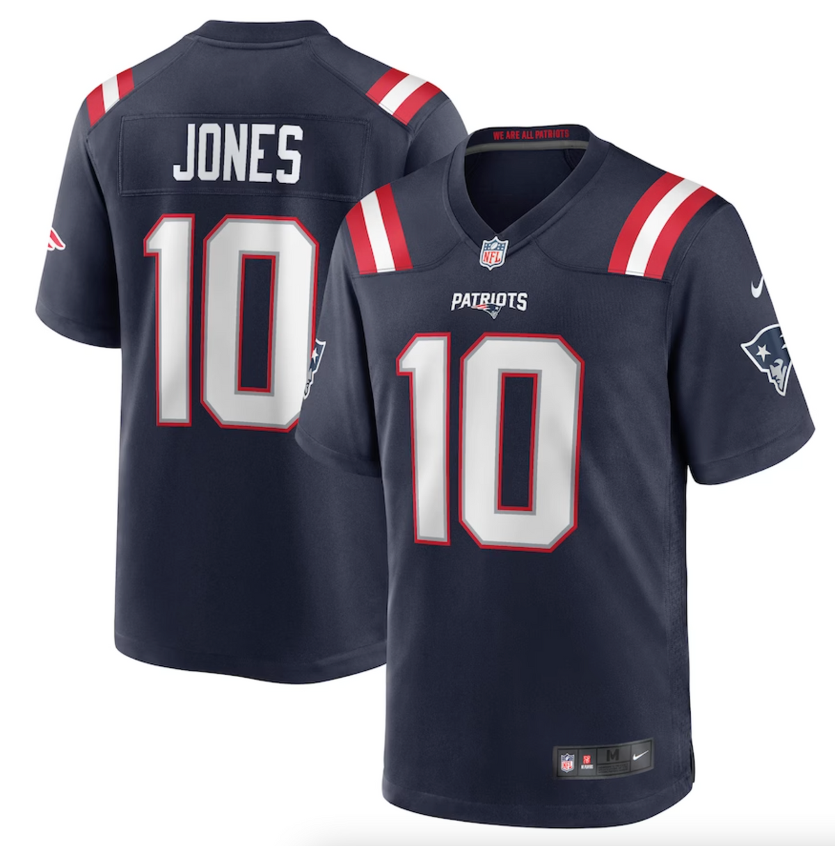 Men's New England Patriots Mac Jones Nike Navy Player Game Jersey