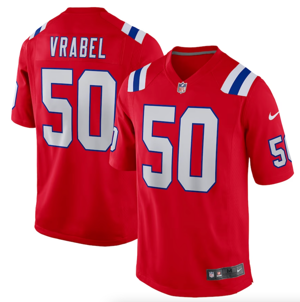 Men's New England Patriots Mike Vrabel Nike Red Retired Player Alternate Game Jersey