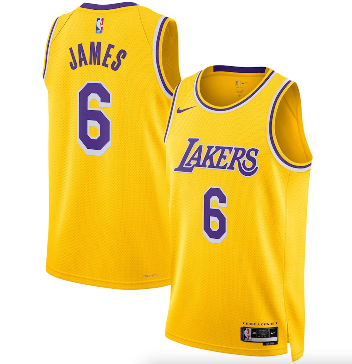 Los Angeles Lakers Nike Icon Swingman Jersey - Lebron James - Unisex