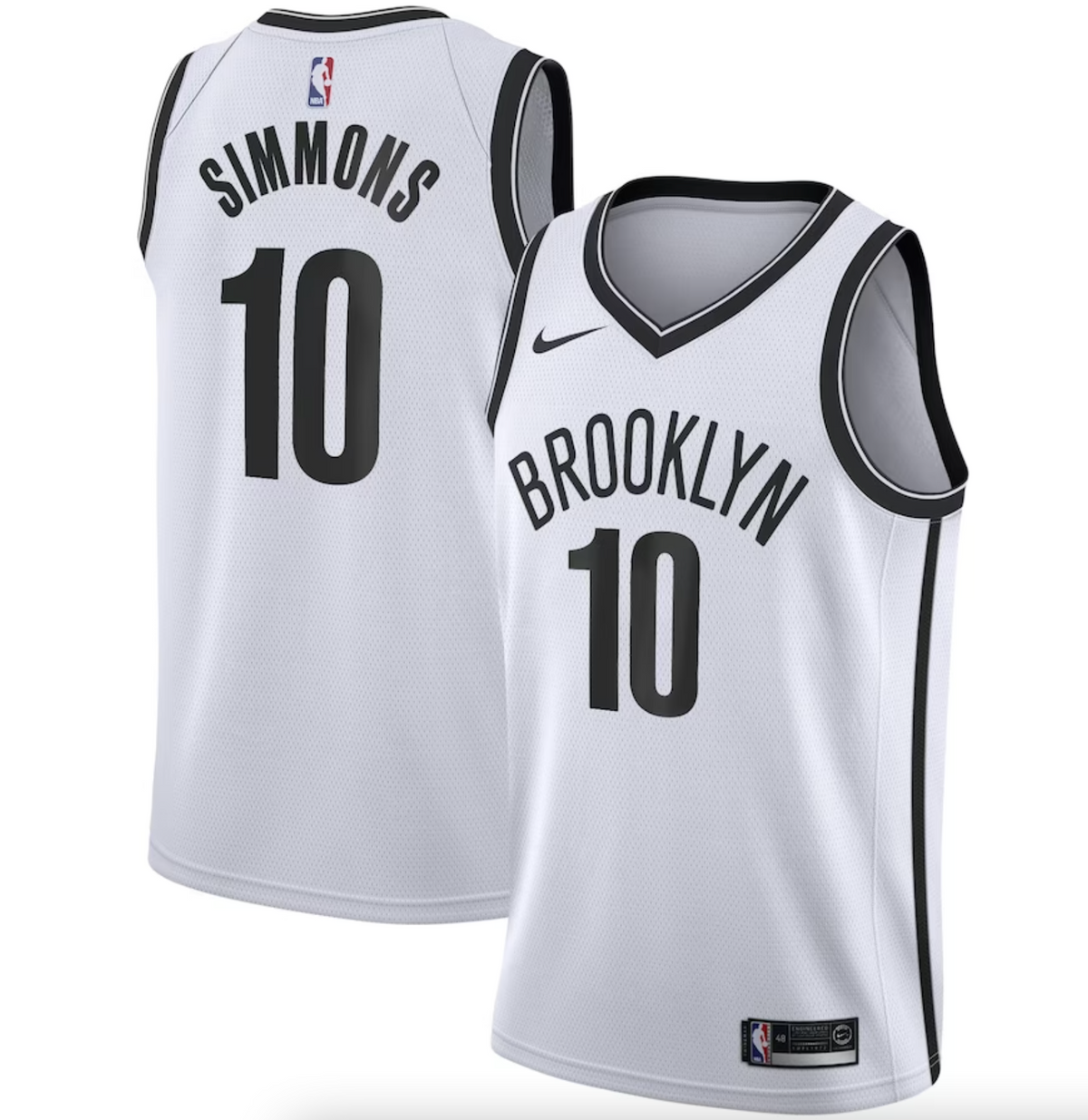 Brooklyn Nets Nike Association Edition Swingman Jersey - White - Ben Simmons - Mens