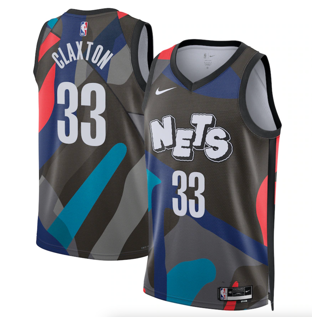 Brooklyn Nets Nike City Edition Swingman Jersey 23 - Black - Nic Claxton - Unisex