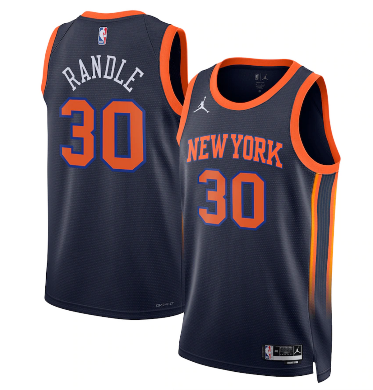 New York Knicks Jordan Statement Edition Swingman Jersey - Navy - Julius Randle - Unisex