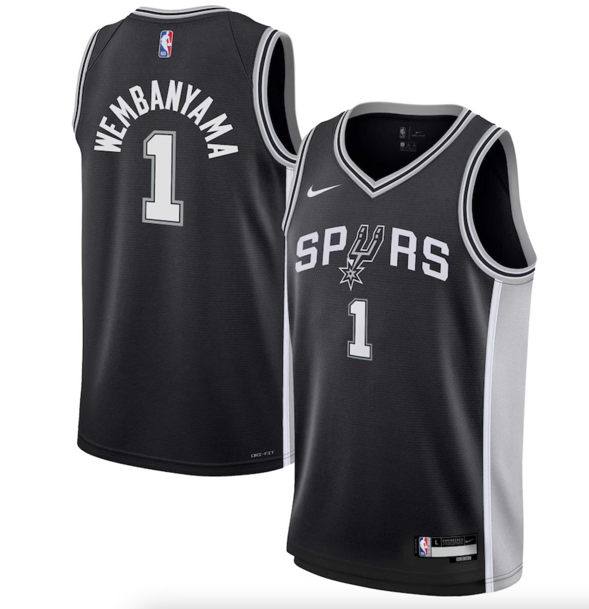 San Antonio Spurs Nike Icon Swingman Jersey - Victor Wembanyama - Youth