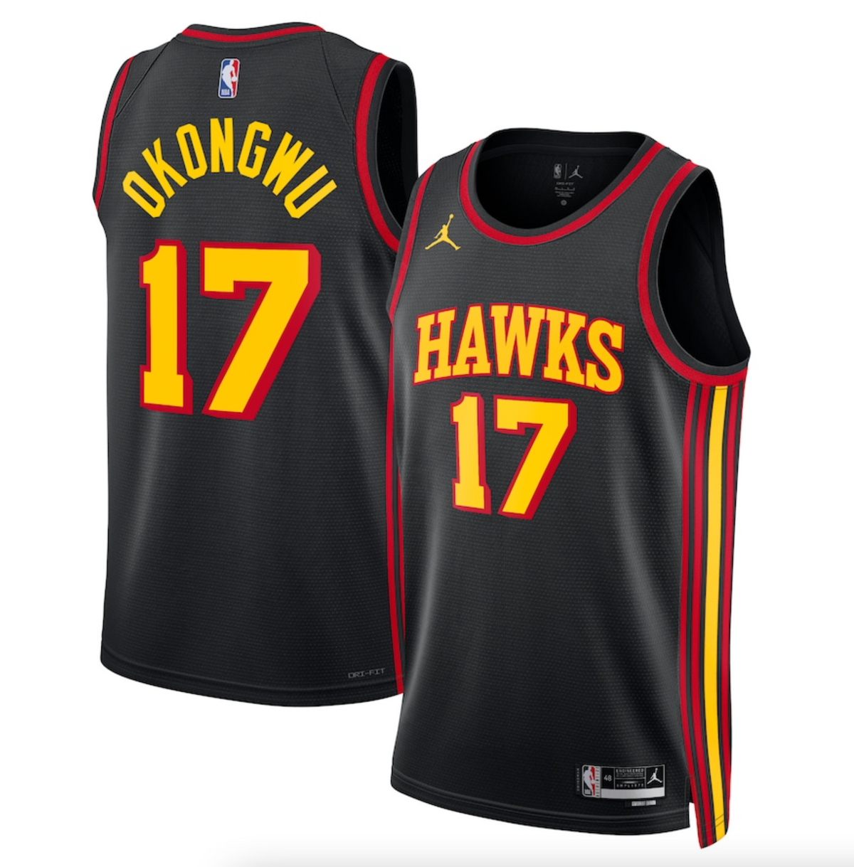 Atlanta Hawks Jordan Statement Edition Swingman Jersey - Black - Onyeka Okongwu - Unisex