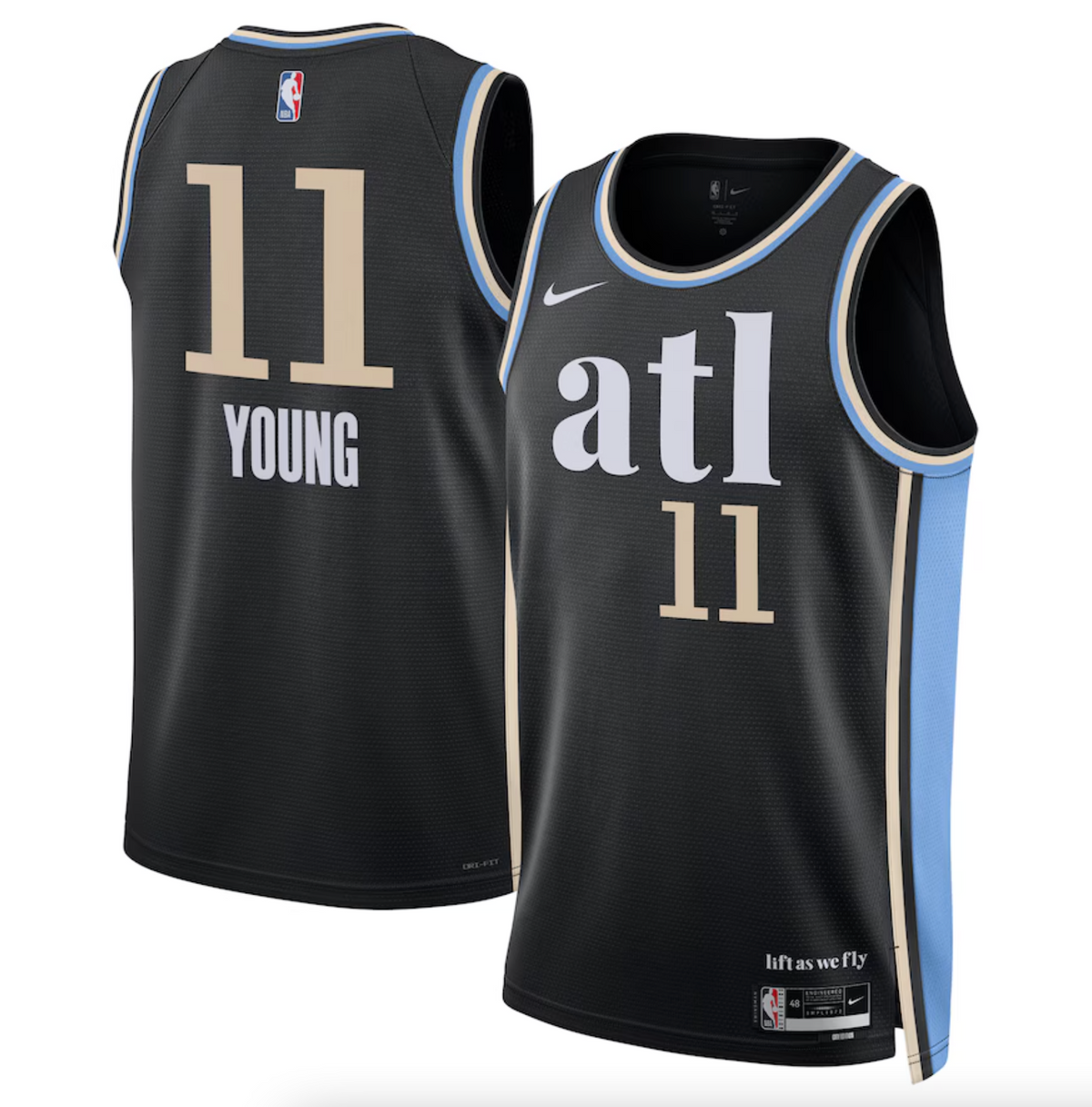 Atlanta Hawks Nike City Edition Swingman Jersey 23 - Black - Trae Young - Unisex