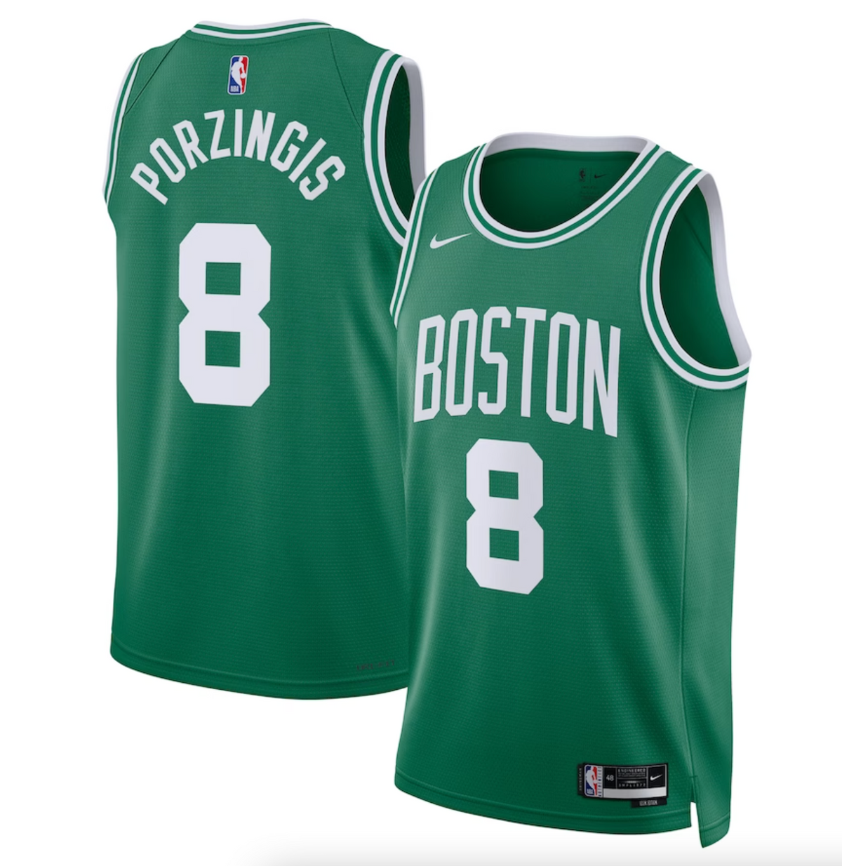 Boston Celtics Nike Icon Edition Swingman Jersey - Kelly Green - Kristaps Porzingis - Unisex