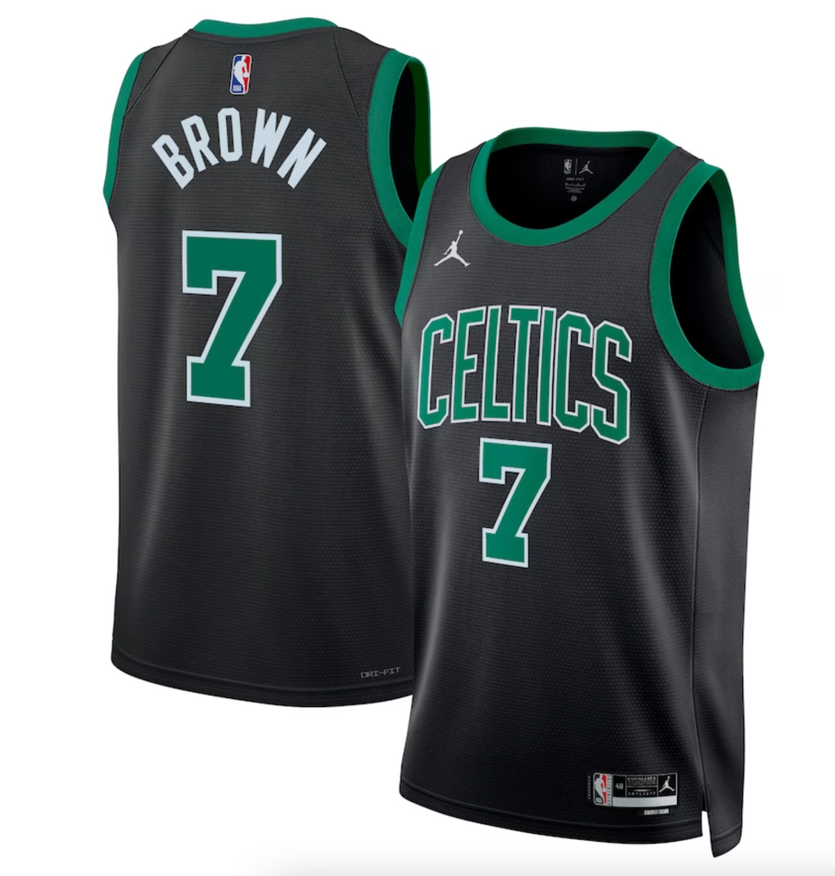 Boston Celtics Jordan Statement Edition Swingman Jersey - Green - Jaylen Brown - Unisex