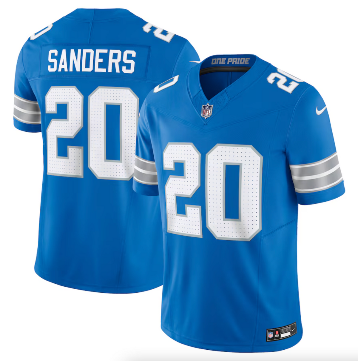 Men's Detroit Lions Barry Sanders Nike Blue Vapor F.U.S.E. Limited Jersey