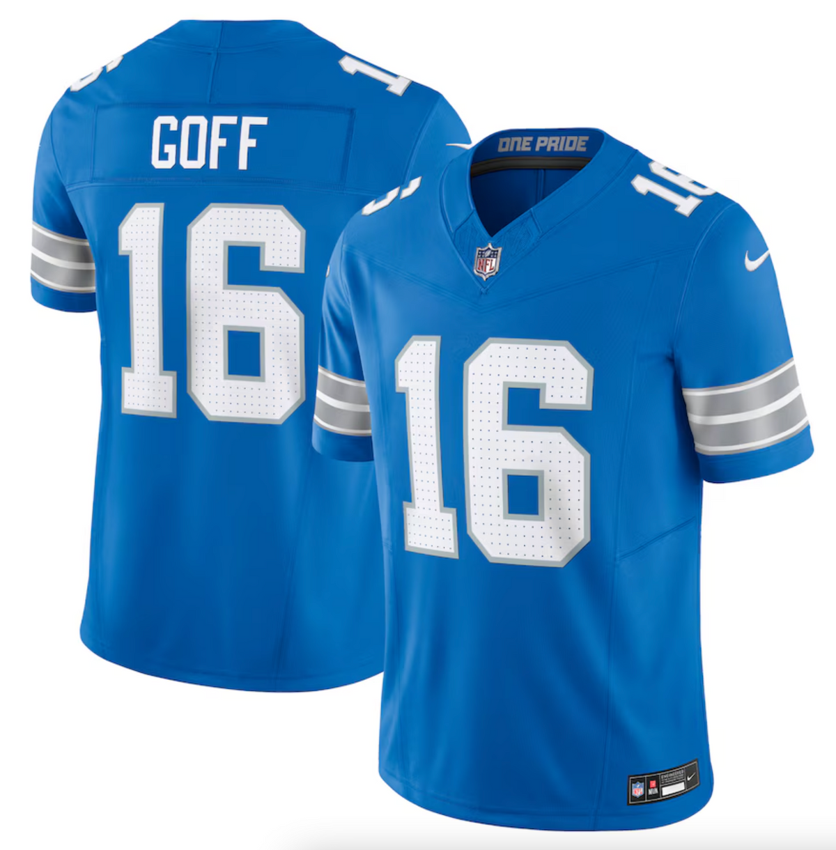 Men's Detroit Lions Jared Goff Nike Blue Vapor F.U.S.E. Limited Jersey