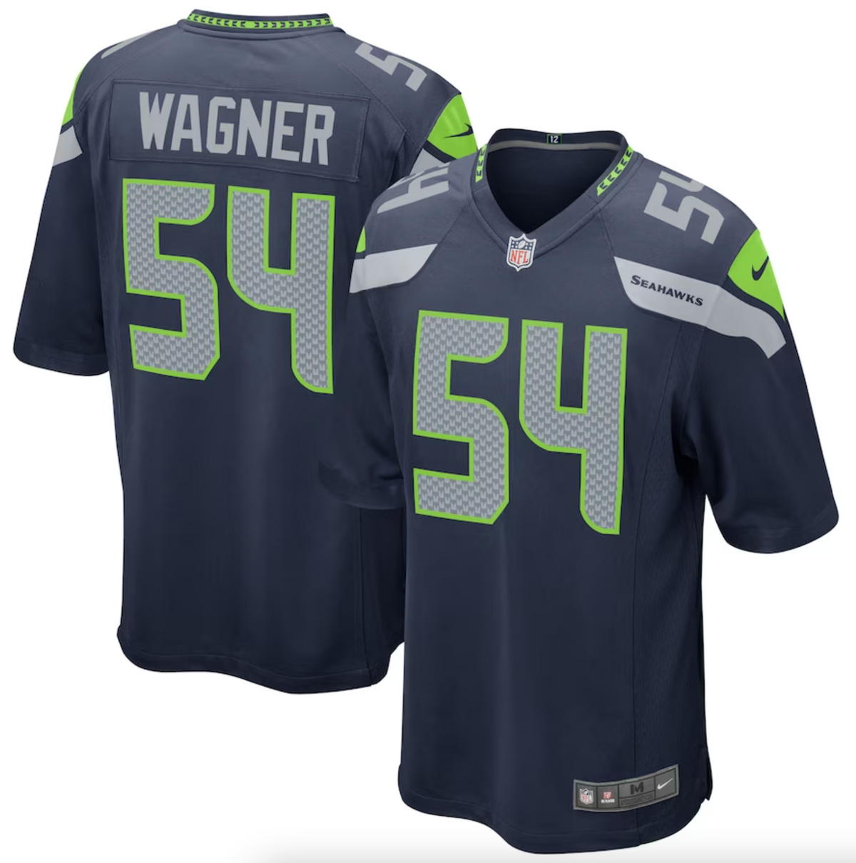 Men's Seattle Seahawks Bobby Wagner Nike College Navy Game Jersey