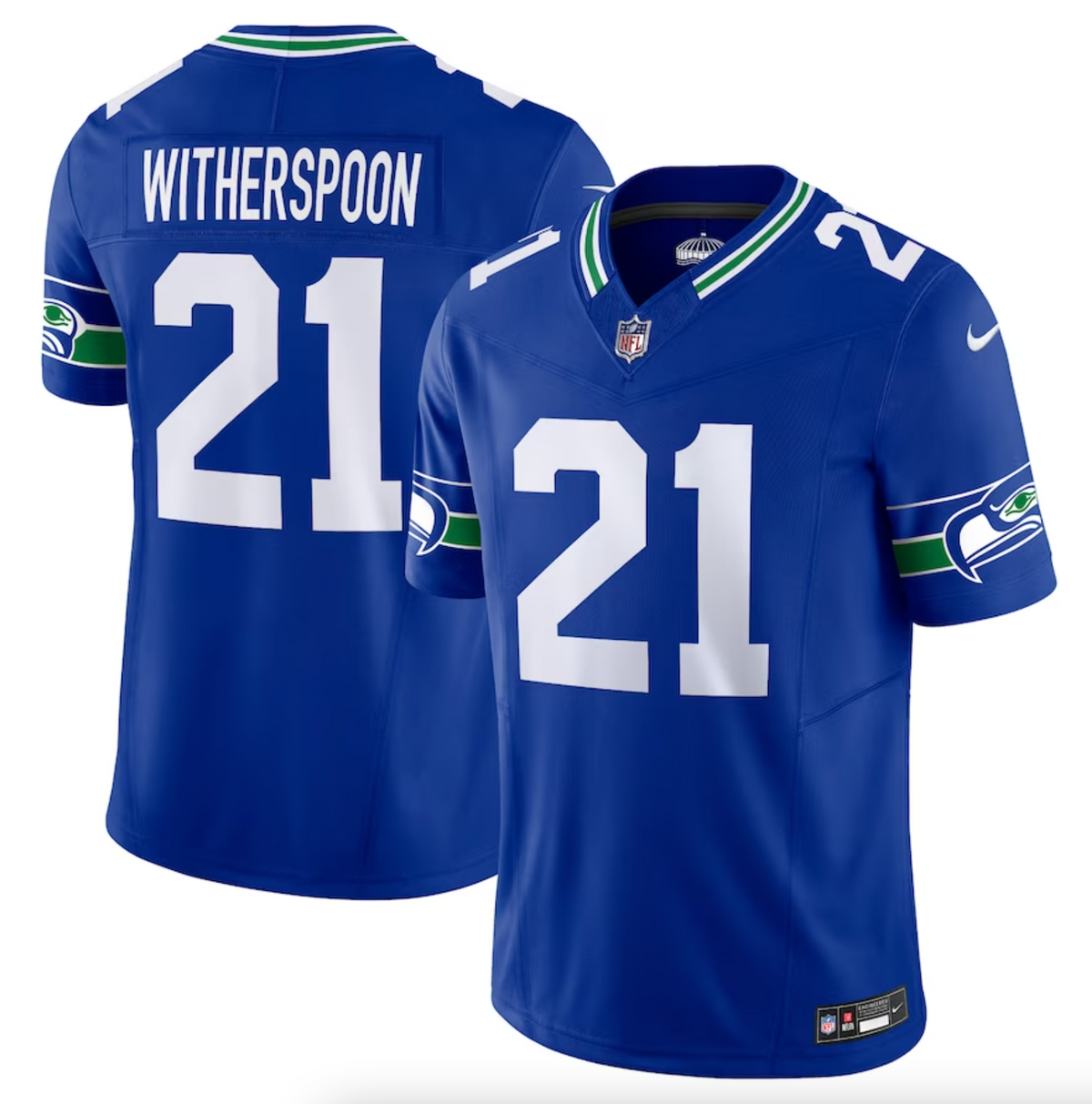 Men's Seattle Seahawks Devon Witherspoon Nike Royal Alternate Vapor F.U.S.E. Limited Jersey