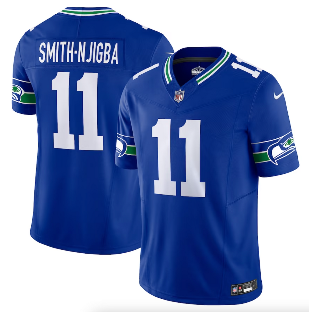 Men's Seattle Seahawks Jaxon Smith-Njigba Nike Royal Alternate Vapor F.U.S.E. Limited Jersey