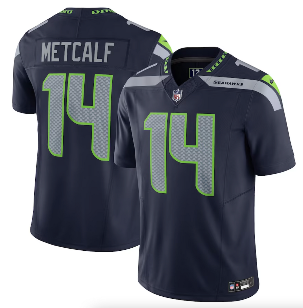 Men's Seattle Seahawks DK Metcalf Nike Navy Vapor F.U.S.E. Limited Jersey