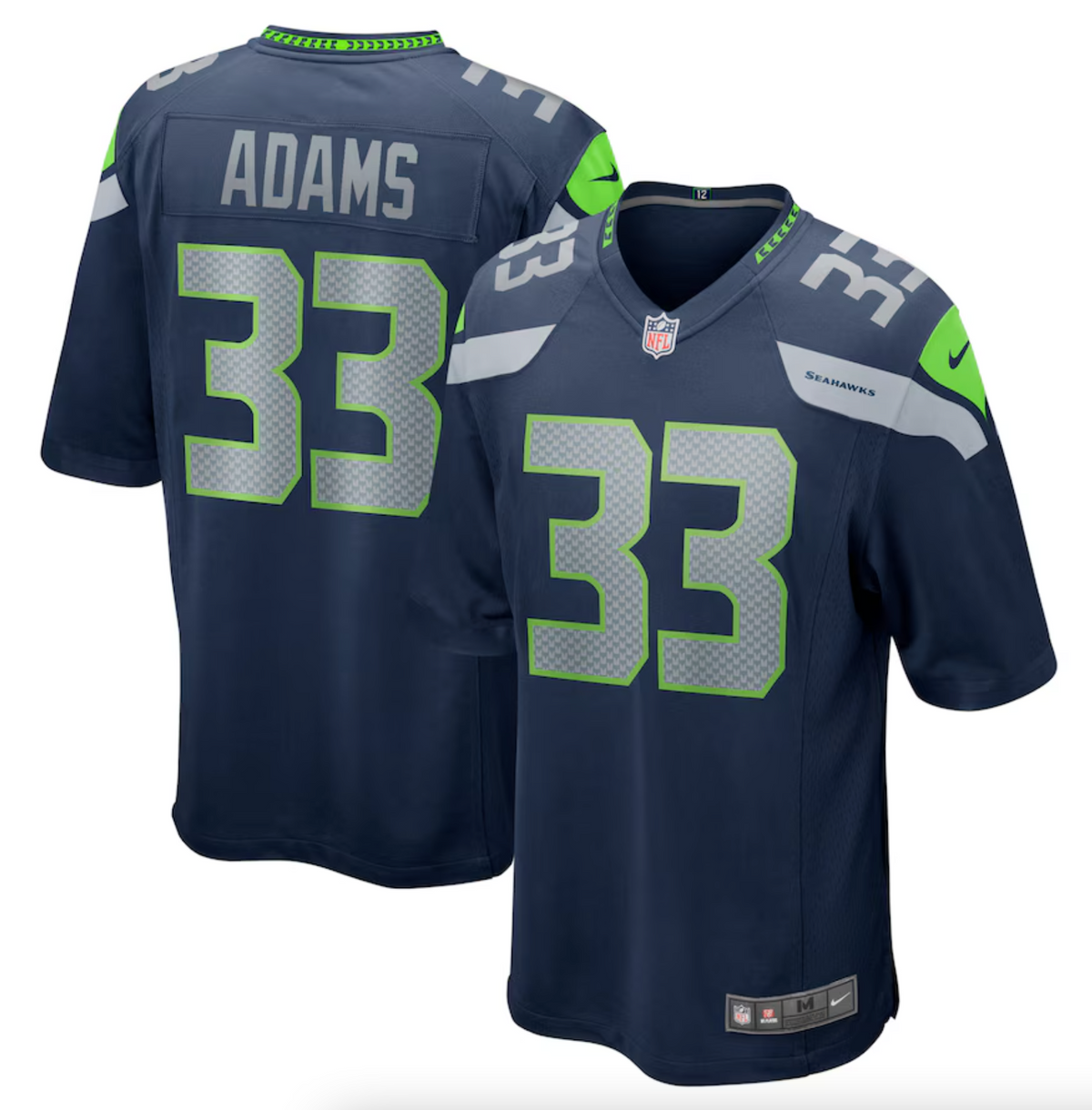 Men's Seattle Seahawks Jamal Adams Nike College Navy Game Team Jersey