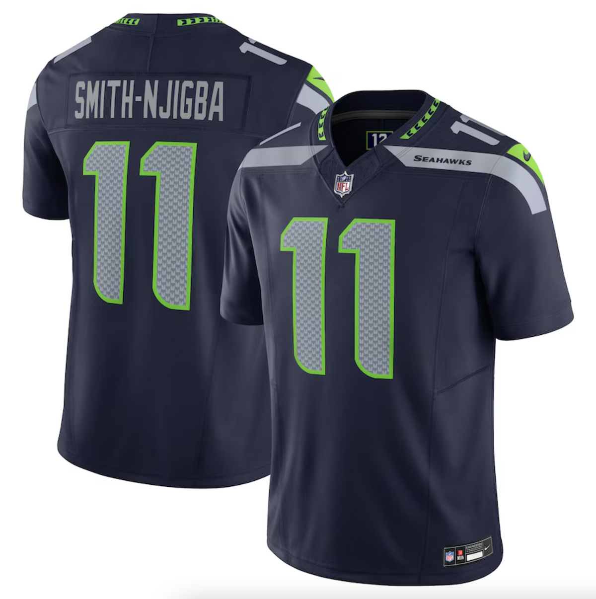 Men's Seattle Seahawks Jaxon Smith-Njigba Nike Navy Vapor F.U.S.E. Limited Jersey