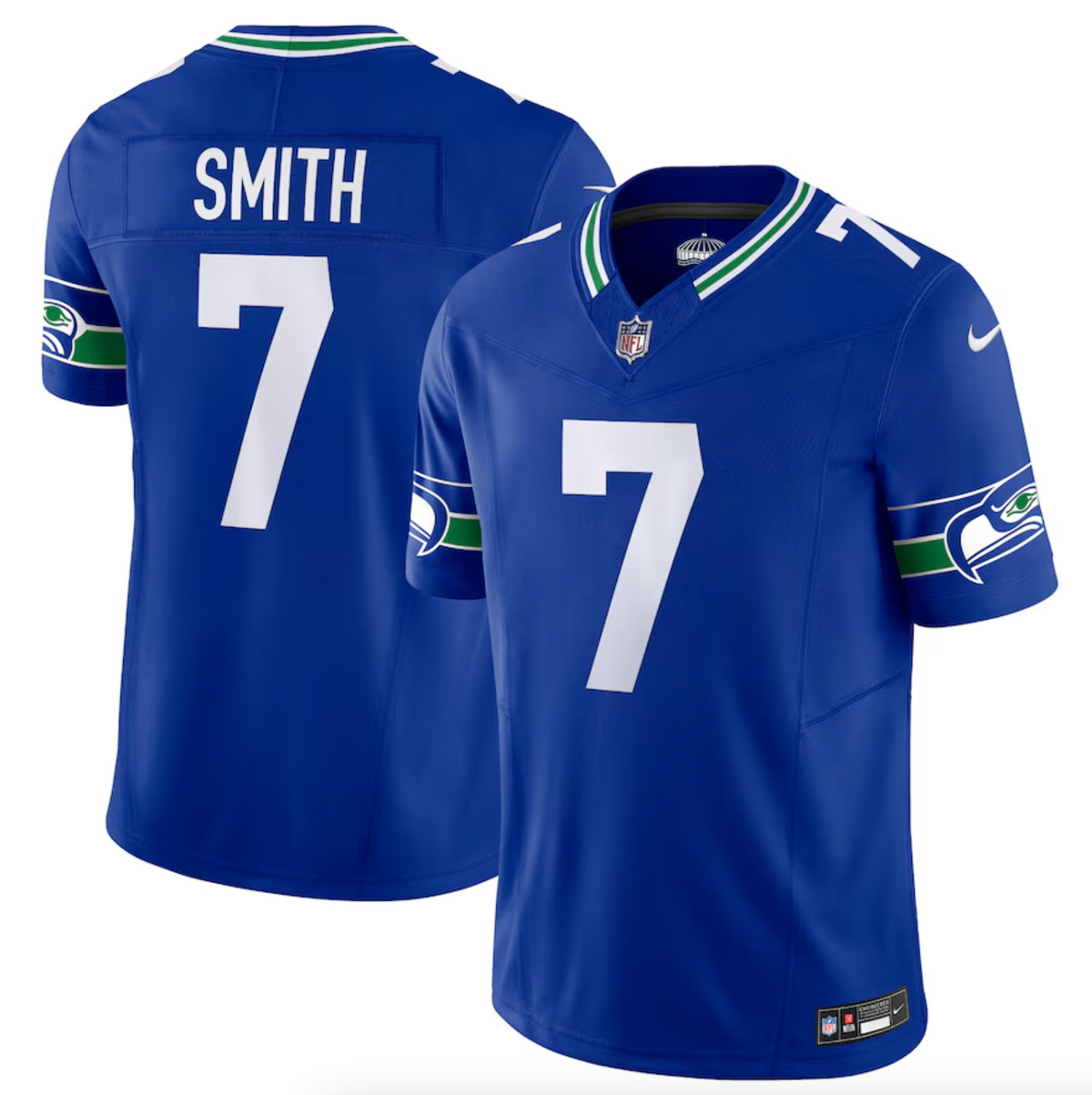 Men's Seattle Seahawks Geno Smith Nike Royal Alternate Vapor F.U.S.E. Limited Jersey