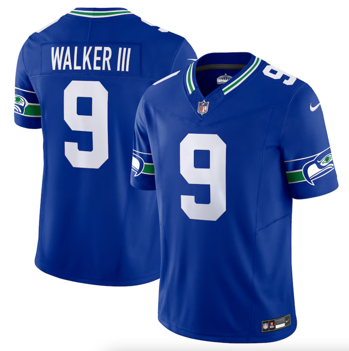 Men's Seattle Seahawks Kenneth Walker III Nike Royal Vapor F.U.S.E. Limited Jersey