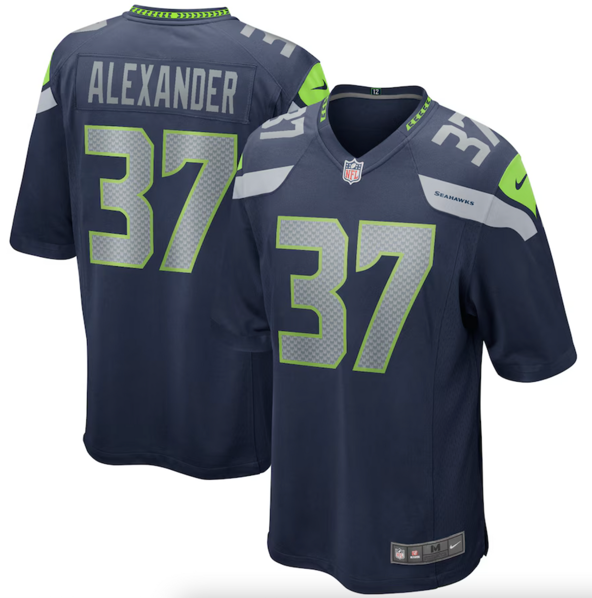 Men's Seattle Seahawks Shaun Alexander Nike College Navy Game Retired Player Jersey