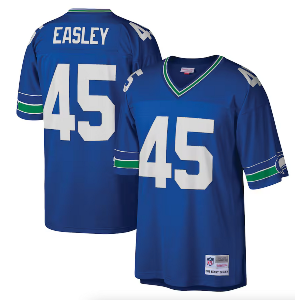 Men's Seattle Seahawks Kenny Easley Mitchell & Ness Royal Legacy Replica Jersey