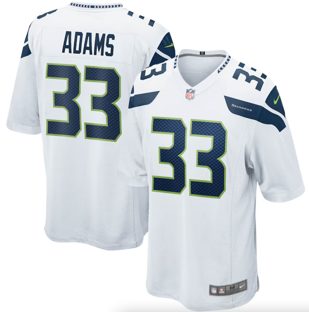 Men's Seattle Seahawks Jamal Adams Nike White Game Jersey