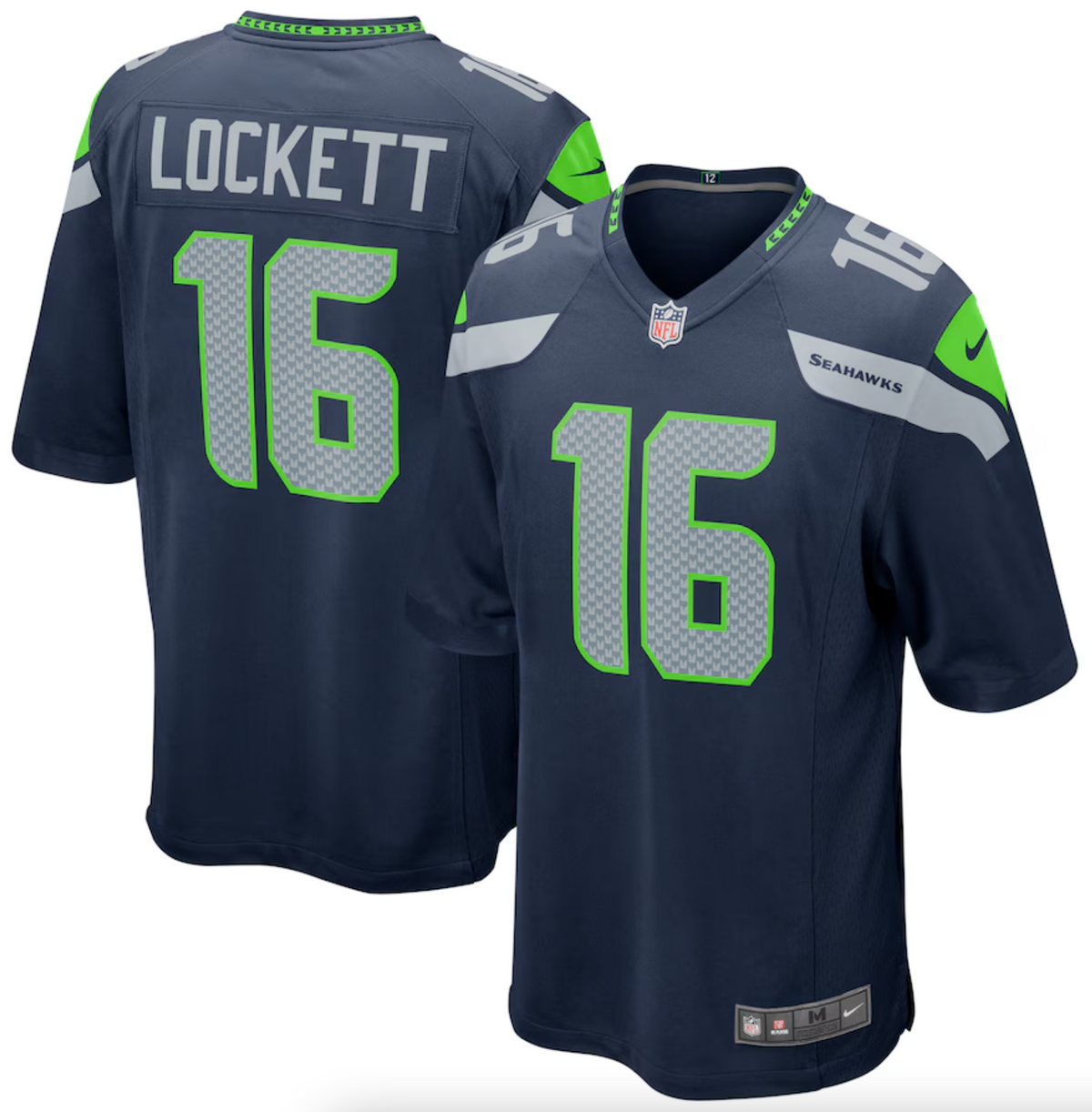 Men's Seattle Seahawks Tyler Lockett Nike College Navy Game Jersey